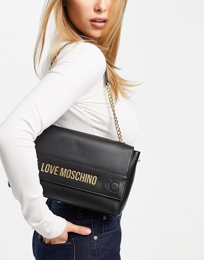 LOVE MOSCHINO Κατάστημα 2 LOVE MOSCHINO Κατάστημα -LOVE MOSCHINO Κατάστημα love moschino logo shoulder bag in black