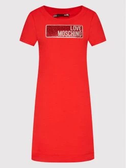 LOVE MOSCHINO Γυναίκες Καθημερινά Φορέματα Φόρεμα καθημερινό W592917E 1951 Κόκκινο Regular Fit Κόκκινο -LOVE MOSCHINO Κατάστημα unnamed file 1001