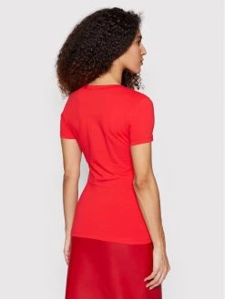 LOVE MOSCHINO Γυναίκες T-shirts T-Shirt W4H1917E 1951 Κόκκινο Slim Fit Κόκκινο -LOVE MOSCHINO Κατάστημα unnamed file 1009