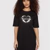 LOVE MOSCHINO Γυναίκες Καθημερινά Φορέματα Φόρεμα καθημερινό W592334M 3876 Μαύρο Regular Fit Μαύρο