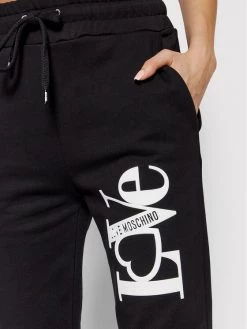 LOVE MOSCHINO Γυναίκες Παντελόνια Φόρμας Παντελόνι φόρμας W155606M 4266 Μαύρο Regular Fit Μαύρο -LOVE MOSCHINO Κατάστημα unnamed file 1040
