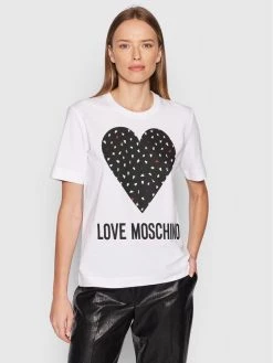 LOVE MOSCHINO Γυναίκες T-shirts T-Shirt W4F153FE 1951 Λευκό Regular Fit Λευκό