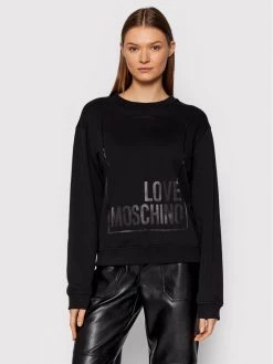 LOVE MOSCHINO Γυναίκες Μπλούζες Χωρίς Φερμουάρ Μπλούζα W630647M 4055 Μαύρο Regular Fit Μαύρο