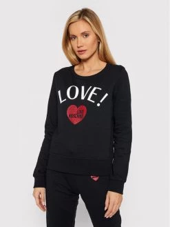 LOVE MOSCHINO Γυναίκες Μπλούζες Μπλούζα W632209M 4055 Μαύρο Regular Fit Μαύρο