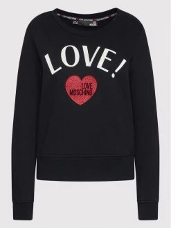 LOVE MOSCHINO Γυναίκες Μπλούζες Μπλούζα W632209M 4055 Μαύρο Regular Fit Μαύρο -LOVE MOSCHINO Κατάστημα unnamed file 1076