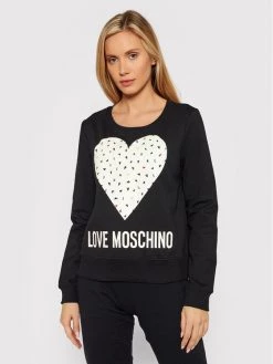 LOVE MOSCHINO Γυναίκες Μπλούζες Μπλούζα W632208E 2288 Μαύρο Regular Fit Μαύρο