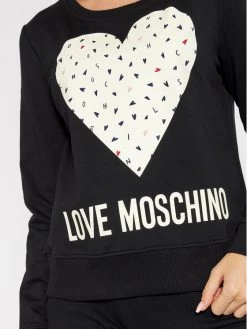 LOVE MOSCHINO Γυναίκες Μπλούζες Μπλούζα W632208E 2288 Μαύρο Regular Fit Μαύρο -LOVE MOSCHINO Κατάστημα unnamed file 1080
