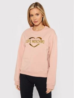 LOVE MOSCHINO Γυναίκες Μπλούζες Μπλούζα W630646E 2288 Ροζ Regular Fit Ροζ