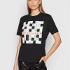 LOVE MOSCHINO Γυναίκες T-shirts T-Shirt W4H0617M 3876 Μαύρο Regular Fit Μαύρο