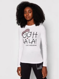 LOVE MOSCHINO Γυναίκες Μπλουζάκια Μπλουζάκι W4G521E 2264 Λευκό Regular Fit Λευκό