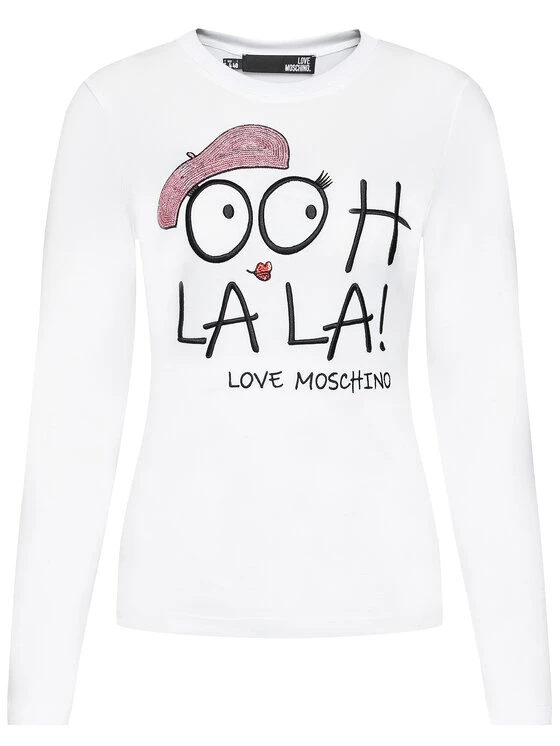 LOVE MOSCHINO Γυναίκες Μπλουζάκια Μπλουζάκι W4G521E 2264 Λευκό Regular Fit Λευκό 5 LOVE MOSCHINO Γυναίκες Μπλουζάκια Μπλουζάκι W4G521E 2264 Λευκό Regular Fit Λευκό - Image 5