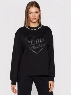 LOVE MOSCHINO Γυναίκες Μπλούζες Μπλούζα W644801M 4055 Μαύρο Regular Fit Μαύρο