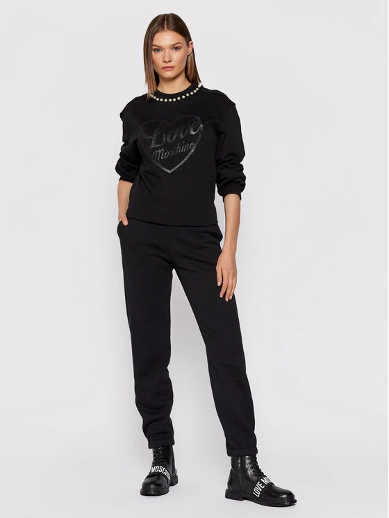 LOVE MOSCHINO Γυναίκες Μπλούζες Μπλούζα W644801M 4055 Μαύρο Regular Fit Μαύρο 2 LOVE MOSCHINO Γυναίκες Μπλούζες Μπλούζα W644801M 4055 Μαύρο Regular Fit Μαύρο - Image 2