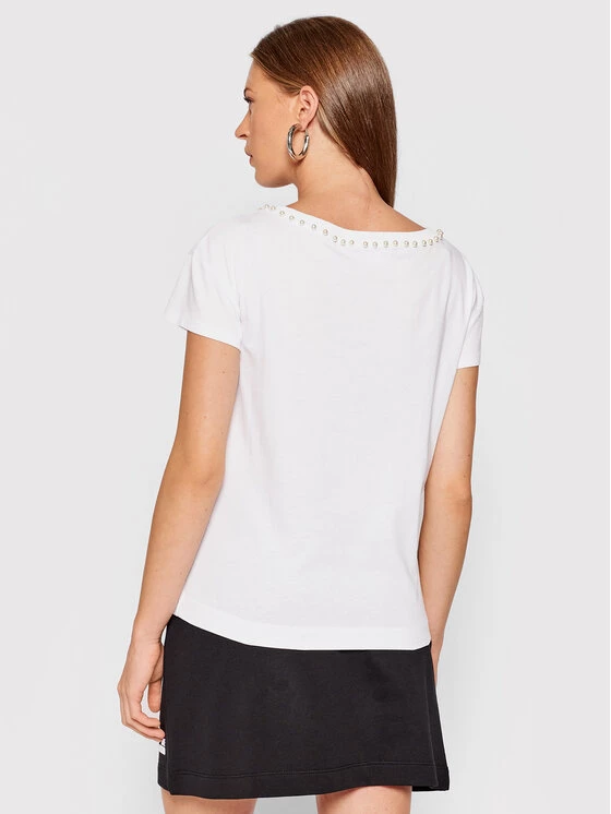 LOVE MOSCHINO Γυναίκες T-shirts T-Shirt W4F302PM 3517 Λευκό Regular Fit Λευκό 3 LOVE MOSCHINO Γυναίκες T-shirts T-Shirt W4F302PM 3517 Λευκό Regular Fit Λευκό - Image 3