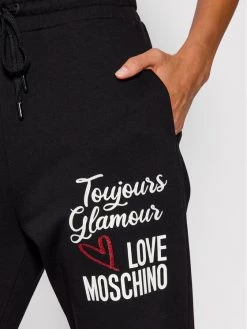 LOVE MOSCHINO Γυναίκες Παντελόνια Φόρμας Παντελόνι φόρμας W155603M 4055 Μαύρο Regular Fit Μαύρο -LOVE MOSCHINO Κατάστημα unnamed file 1135