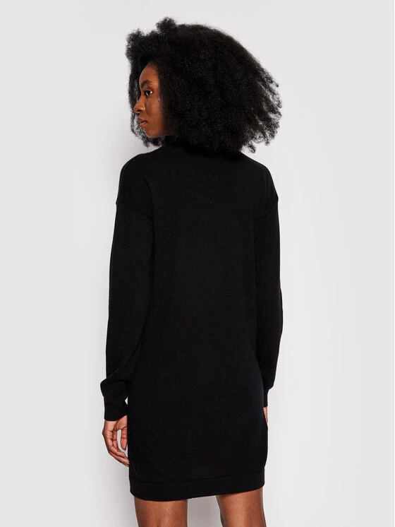 LOVE MOSCHINO Γυναίκες Πλεκτά Φορέματα Φόρεμα υφασμάτινο WS57R11X 1434 Μαύρο Regular Fit Μαύρο 3 LOVE MOSCHINO Γυναίκες Πλεκτά Φορέματα Φόρεμα υφασμάτινο WS57R11X 1434 Μαύρο Regular Fit Μαύρο - Image 3