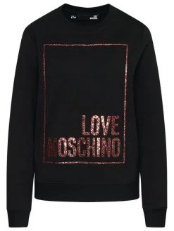 LOVE MOSCHINO Γυναίκες Μπλούζες Χωρίς Φερμουάρ Μπλούζα W630220E 2180 Μαύρο Regular Fit Μαύρο -LOVE MOSCHINO Κατάστημα unnamed file 1156