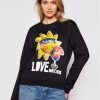 LOVE MOSCHINO Γυναίκες Μπλούζες Μπλούζα W630637M 4267 Μαύρο Regular Fit Μαύρο