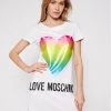 LOVE MOSCHINO Γυναίκες Καθημερινά Φορέματα Φόρεμα καθημερινό W592914M 3876 Λευκό Regular Fit Λευκό