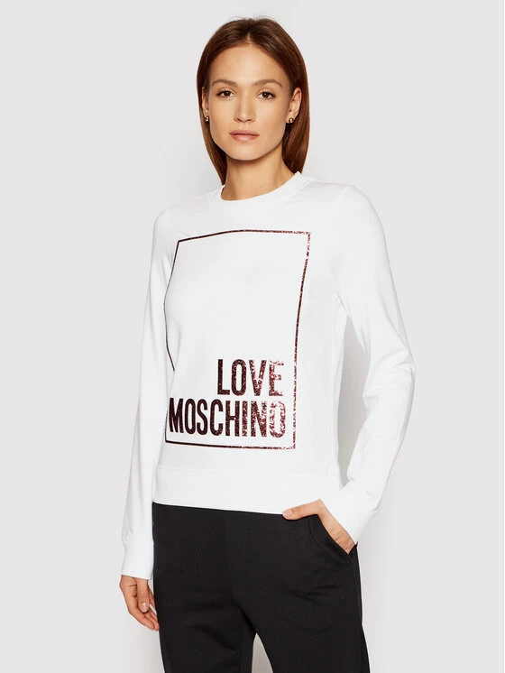 LOVE MOSCHINO Γυναίκες Μπλούζες Χωρίς Φερμουάρ Μπλούζα W630220E 2180 Λευκό Regular Fit Λευκό 1 LOVE MOSCHINO Γυναίκες Μπλούζες Χωρίς Φερμουάρ Μπλούζα W630220E 2180 Λευκό Regular Fit Λευκό