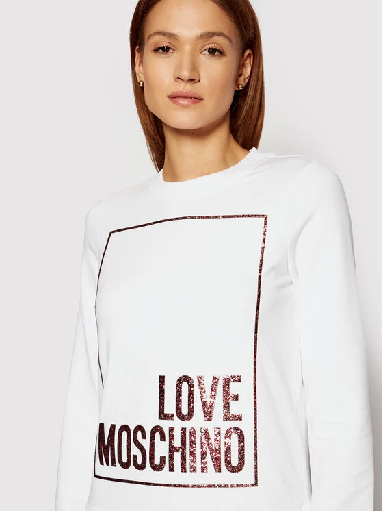 LOVE MOSCHINO Γυναίκες Μπλούζες Χωρίς Φερμουάρ Μπλούζα W630220E 2180 Λευκό Regular Fit Λευκό 4 LOVE MOSCHINO Γυναίκες Μπλούζες Χωρίς Φερμουάρ Μπλούζα W630220E 2180 Λευκό Regular Fit Λευκό - Image 4