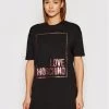LOVE MOSCHINO Γυναίκες Καθημερινά Φορέματα Φόρεμα καθημερινό W592329E 2180 Μαύρο Regular Fit Μαύρο