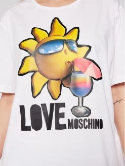 LOVE MOSCHINO Γυναίκες T-shirts T-Shirt W4F8739M 3876 Λευκό Regular Fit Λευκό -LOVE MOSCHINO Κατάστημα unnamed file 1190