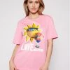 LOVE MOSCHINO Γυναίκες T-shirts T-Shirt W4F8739M 3876 Ροζ Regular Fit Ροζ