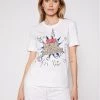 LOVE MOSCHINO Γυναίκες T-shirts T-Shirt W4H0608M 3876 Λευκό Regular Fit Λευκό