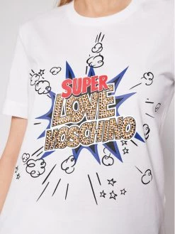 LOVE MOSCHINO Γυναίκες T-shirts T-Shirt W4H0608M 3876 Λευκό Regular Fit Λευκό -LOVE MOSCHINO Κατάστημα unnamed file 1205