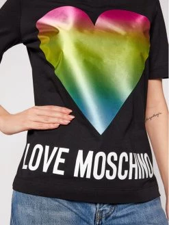 LOVE MOSCHINO Γυναίκες T-shirts T-Shirt W4F152TM 3876 Μαύρο Regular Fit Μαύρο -LOVE MOSCHINO Κατάστημα unnamed file 1224