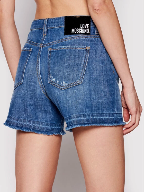 LOVE MOSCHINO Γυναίκες Τζιν Σορτς Τζιν σορτσάκια WO10483T 085A Μπλε Regular Fit Μπλε 3 LOVE MOSCHINO Γυναίκες Τζιν Σορτς Τζιν σορτσάκια WO10483T 085A Μπλε Regular Fit Μπλε - Image 3