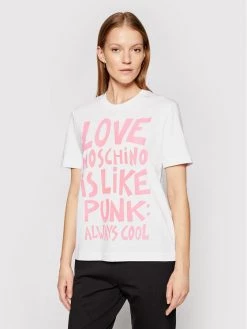 LOVE MOSCHINO Γυναίκες T-shirts T-Shirt W4H0610M 3876 Λευκό Regular Fit Λευκό