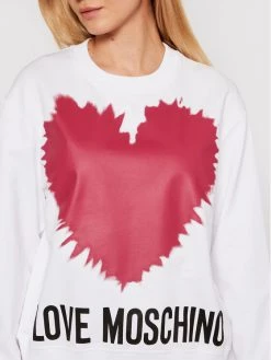LOVE MOSCHINO Γυναίκες Μπλούζες Μπλούζα W630643M 4282 Λευκό Regular Fit Λευκό -LOVE MOSCHINO Κατάστημα unnamed file 1244