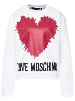 LOVE MOSCHINO Γυναίκες Μπλούζες Μπλούζα W630643M 4282 Λευκό Regular Fit Λευκό -LOVE MOSCHINO Κατάστημα unnamed file 1245