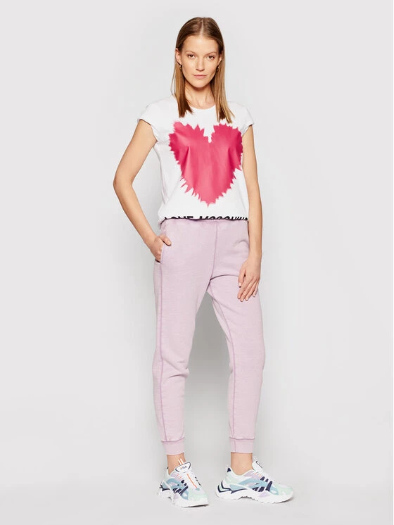 LOVE MOSCHINO Γυναίκες T-shirts T-Shirt W4F153AM 3876 Λευκό Regular Fit Λευκό 2 LOVE MOSCHINO Γυναίκες T-shirts T-Shirt W4F153AM 3876 Λευκό Regular Fit Λευκό - Image 2