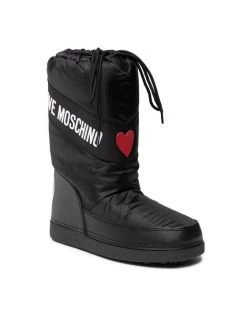 LOVE MOSCHINO Γυναίκες Μπότες Χιονιού Παπούτσια JA24032G1FISA000 Μαύρο Μαύρο