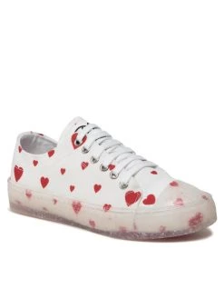 LOVE MOSCHINO Γυναίκες Κλειστά Παπούτσια Sneakers JA15453G0EJH1100 Λευκό Λευκό