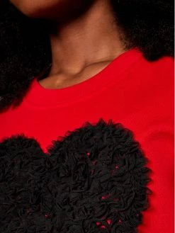 LOVE MOSCHINO Γυναίκες Μπλούζες Μπλούζα W630645M 4055 Κόκκινο Regular Fit Κόκκινο -LOVE MOSCHINO Κατάστημα unnamed file 1451