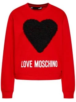 LOVE MOSCHINO Γυναίκες Μπλούζες Μπλούζα W630645M 4055 Κόκκινο Regular Fit Κόκκινο -LOVE MOSCHINO Κατάστημα unnamed file 1452
