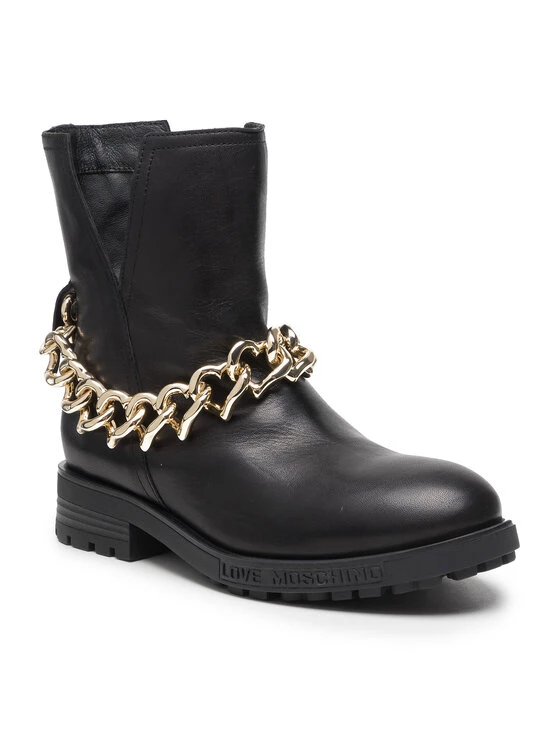 LOVE MOSCHINO Γυναίκες Biker Μποτάκια Μποτάκια JA21044G1EIA0000 Μαύρο Μαύρο 1 LOVE MOSCHINO Γυναίκες Biker Μποτάκια Μποτάκια JA21044G1EIA0000 Μαύρο Μαύρο