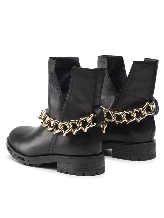 LOVE MOSCHINO Γυναίκες Biker Μποτάκια Μποτάκια JA21044G1EIA0000 Μαύρο Μαύρο 3 LOVE MOSCHINO Γυναίκες Biker Μποτάκια Μποτάκια JA21044G1EIA0000 Μαύρο Μαύρο - Image 3