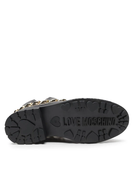 LOVE MOSCHINO Γυναίκες Biker Μποτάκια Μποτάκια JA21044G1EIA0000 Μαύρο Μαύρο 4 LOVE MOSCHINO Γυναίκες Biker Μποτάκια Μποτάκια JA21044G1EIA0000 Μαύρο Μαύρο - Image 4