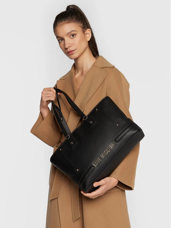 LOVE MOSCHINO Γυναίκες Τσάντες με Χερούλι Τσάντα JC4029PP1FLB0000 Μαύρο Μαύρο 6 LOVE MOSCHINO Γυναίκες Τσάντες με Χερούλι Τσάντα JC4029PP1FLB0000 Μαύρο Μαύρο - Image 6