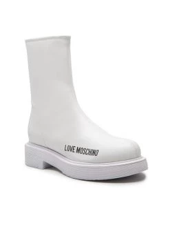 LOVE MOSCHINO Γυναίκες Biker Μποτάκια Μποτάκια JA24354G1FIEZ100 Λευκό Λευκό