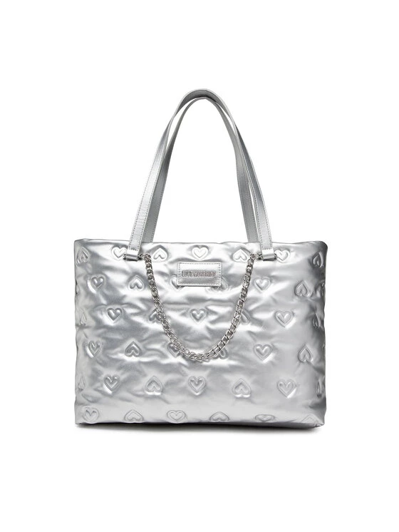 LOVE MOSCHINO Γυναίκες Τσάντες Shoppers Τσάντα JC4036PP1FLD0902 Ασημί Ασημί 1 LOVE MOSCHINO Γυναίκες Τσάντες Shoppers Τσάντα JC4036PP1FLD0902 Ασημί Ασημί