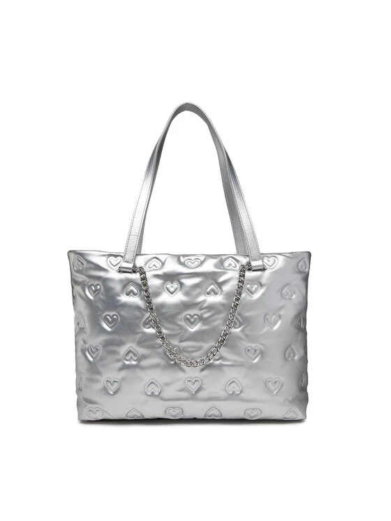 LOVE MOSCHINO Γυναίκες Τσάντες Shoppers Τσάντα JC4036PP1FLD0902 Ασημί Ασημί 4 LOVE MOSCHINO Γυναίκες Τσάντες Shoppers Τσάντα JC4036PP1FLD0902 Ασημί Ασημί - Image 4