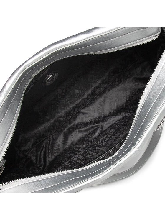 LOVE MOSCHINO Γυναίκες Τσάντες Shoppers Τσάντα JC4036PP1FLD0902 Ασημί Ασημί 5 LOVE MOSCHINO Γυναίκες Τσάντες Shoppers Τσάντα JC4036PP1FLD0902 Ασημί Ασημί - Image 5