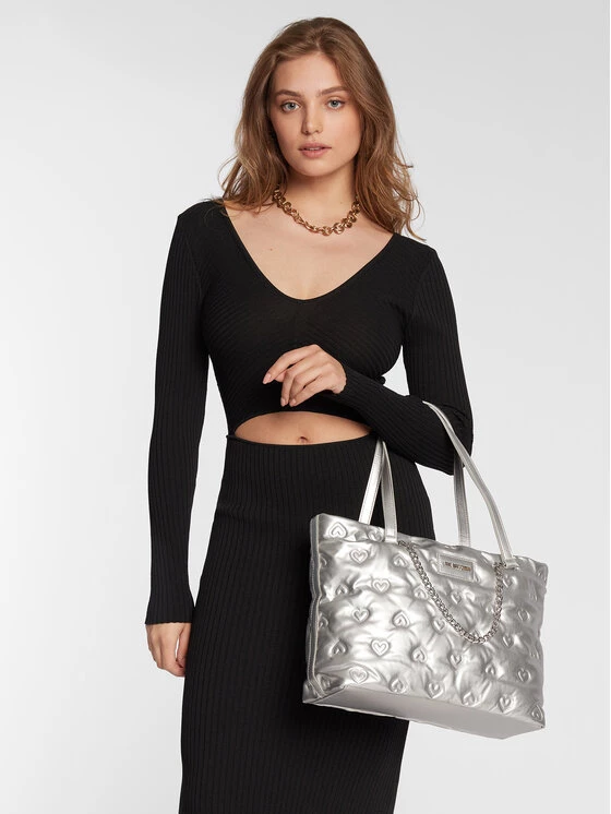 LOVE MOSCHINO Γυναίκες Τσάντες Shoppers Τσάντα JC4036PP1FLD0902 Ασημί Ασημί 6 LOVE MOSCHINO Γυναίκες Τσάντες Shoppers Τσάντα JC4036PP1FLD0902 Ασημί Ασημί - Image 6