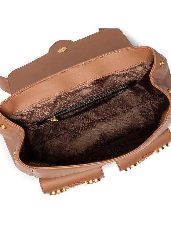 LOVE MOSCHINO Γυναίκες Σακίδια Πλάτης Σακίδιο JC4083PP1FLC0201 Καφέ Καφέ 5 LOVE MOSCHINO Γυναίκες Σακίδια Πλάτης Σακίδιο JC4083PP1FLC0201 Καφέ Καφέ - Image 5